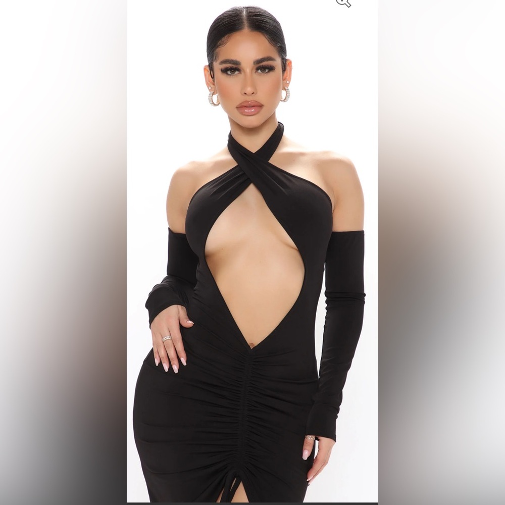 NWT Fashion Nova. Midnight in Manhattan mini dress. Size small - Picture 3 of 9